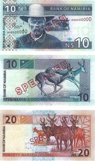 History of the Namibian Dollar - Old Notes 1